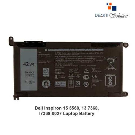 Dell Inspiron 15 5568, 13 7368, I7368-0027 ,WDXOR Laptop Battery