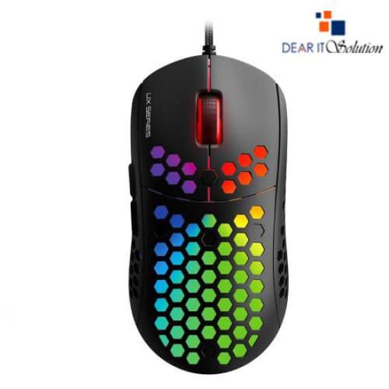 Fantech Hive UX2 6 Buttons 7 Mode USB RGB Gaming Mouse Black