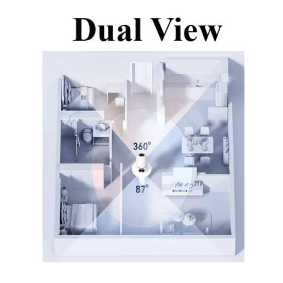 Imou Ranger Dual 6MP IPC-S2XP-6M0WED Pan Indoor Wi-Fi Camera 