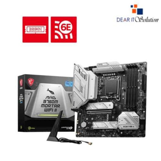MSI MAG B760M MORTAR WIFI II DDR5 mATX Motherboard