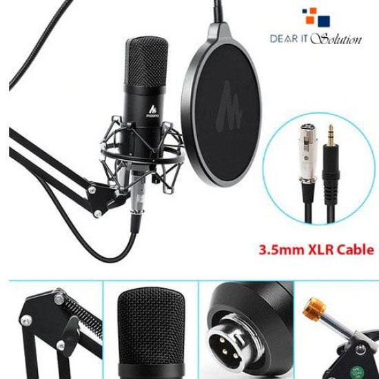 Maono AU-A03 Premium Condenser Microphone Kit for Creators